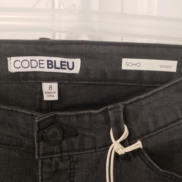 Code Bleu Soho Skinny Leg Mid Rise Jeans NWT Women's Size 8 - Picture 4 of 11